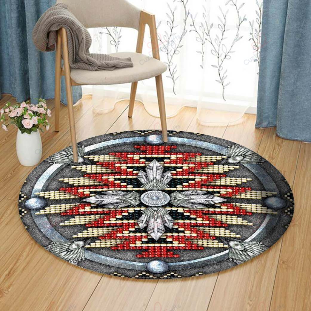 Native American Round Carpet Floor Rug Living Room Bedroom Decor Round Area Rug Carpet Native American Round Carpet Floor Rug Living Room Bedroom Decor Round Area Rug Carpet
