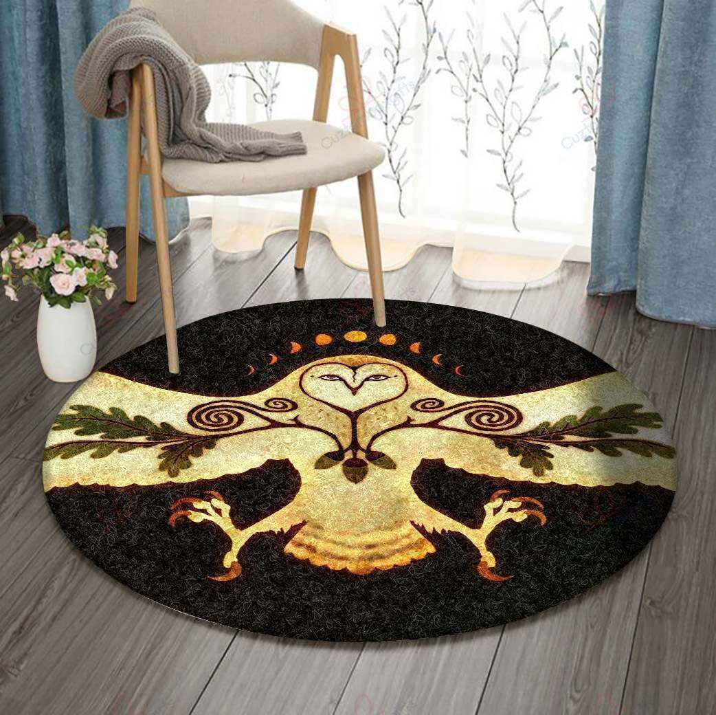 Native American Moon Owl Round Carpet Floor Rug Living Room Bedroom Decor Round Area Rug Carpet Native American Moon Owl Round Carpet Floor Rug Living Room Bedroom Decor Round Area Rug Carpet