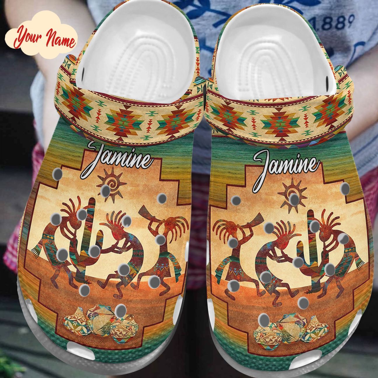 Native American Personalized Clog Custom Crocs Comfortablefashion Style Comfortable For Women Men Kid Print 3D I Am Native American Native American Personalized Clog Custom Crocs Comfortablefashion Style Comfortable For Women Men Kid Print 3D I Am Native American