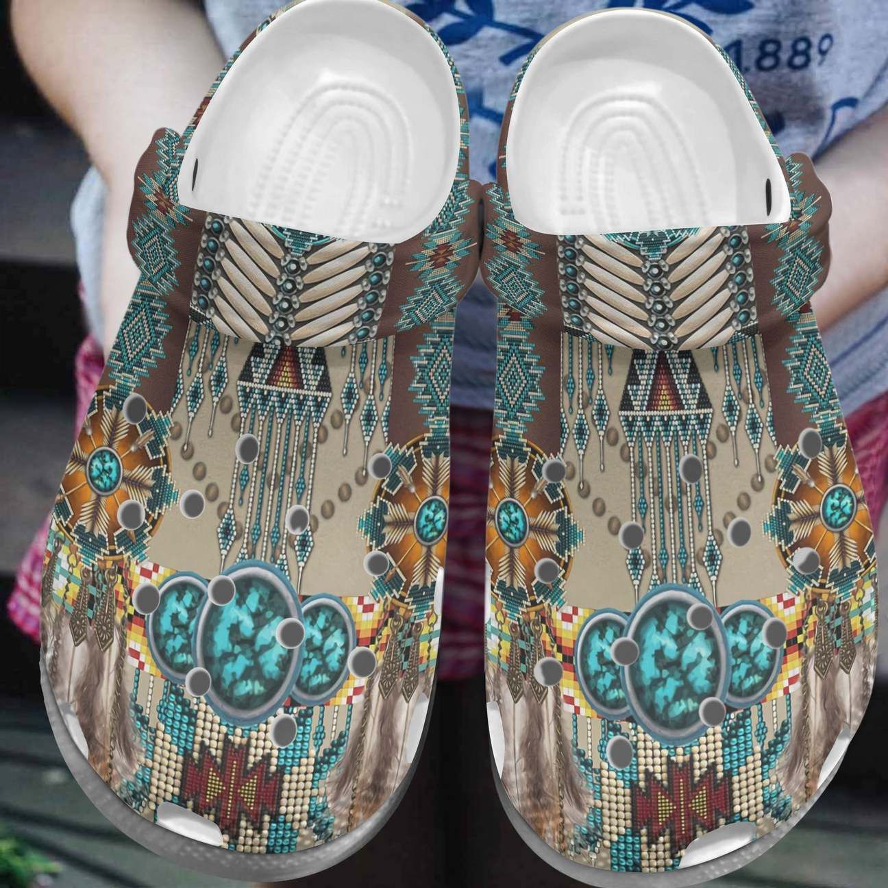 Native American Personalized Clog Custom Crocs Comfortablefashion Style Comfortable For Women Men Kid Print 3D Native American Personalized Clog Custom Crocs Comfortablefashion Style Comfortable For Women Men Kid Print 3D
