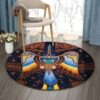 Native American Peyote Bird Round Carpet Floor Rug Living Room Bedroom Decor Round Area Rug Carpet