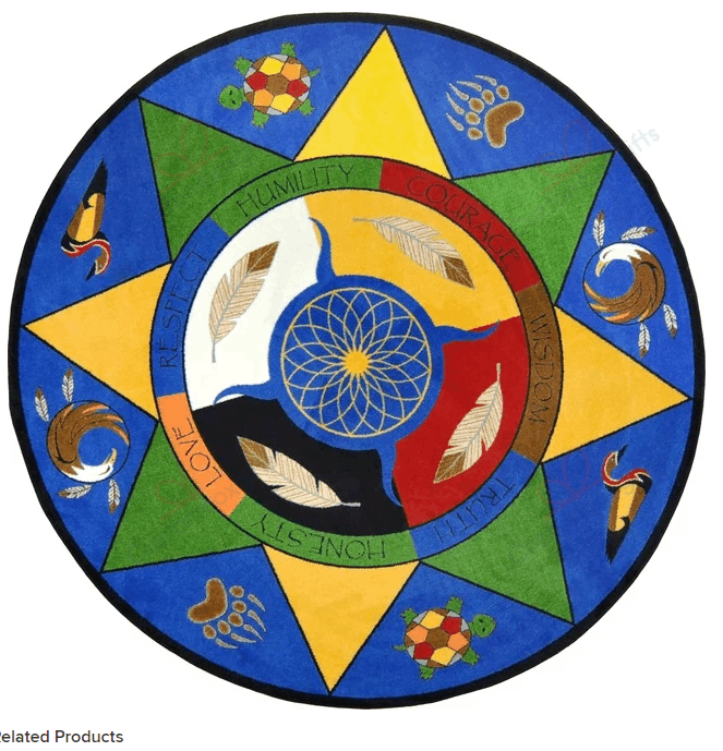 Native American Spirit Of Truth Round Carpet Floor Rug Living Room Bedroom Decor Round Area Rug Carpet Native American Spirit Of Truth Round Carpet Floor Rug Living Room Bedroom Decor Round Area Rug Carpet