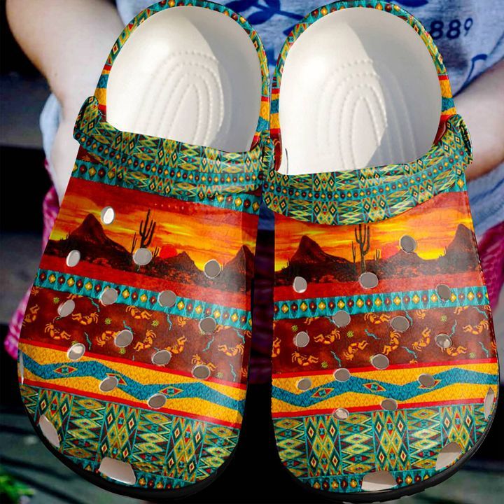 Native American Stunning Pattern Sku 1605 Crocs Crocband Clog Comfortable For Mens Womens Classic Clog Water Shoes Native American Stunning Pattern Sku 1605 Crocs Crocband Clog Comfortable For Mens Womens Classic Clog Water Shoes