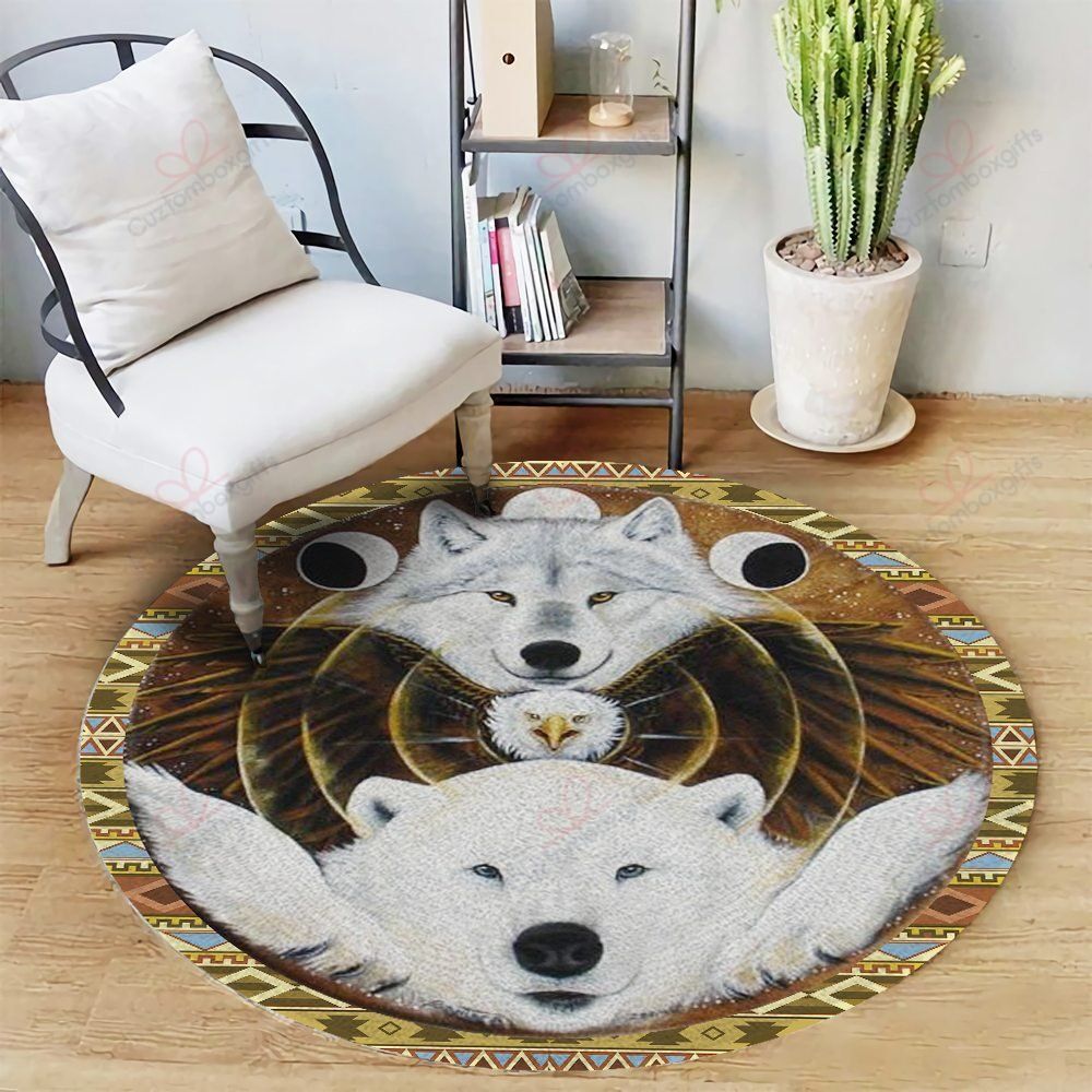 Native Animal Round Carpet Floor Rug Living Room Bedroom Decor Round Area Rug Carpet Native Animal Round Carpet Floor Rug Living Room Bedroom Decor Round Area Rug Carpet