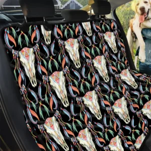 Native Buffalo Pattern Car Back Seat Cover Dog Car Seat Covers - 5196a56cfa15