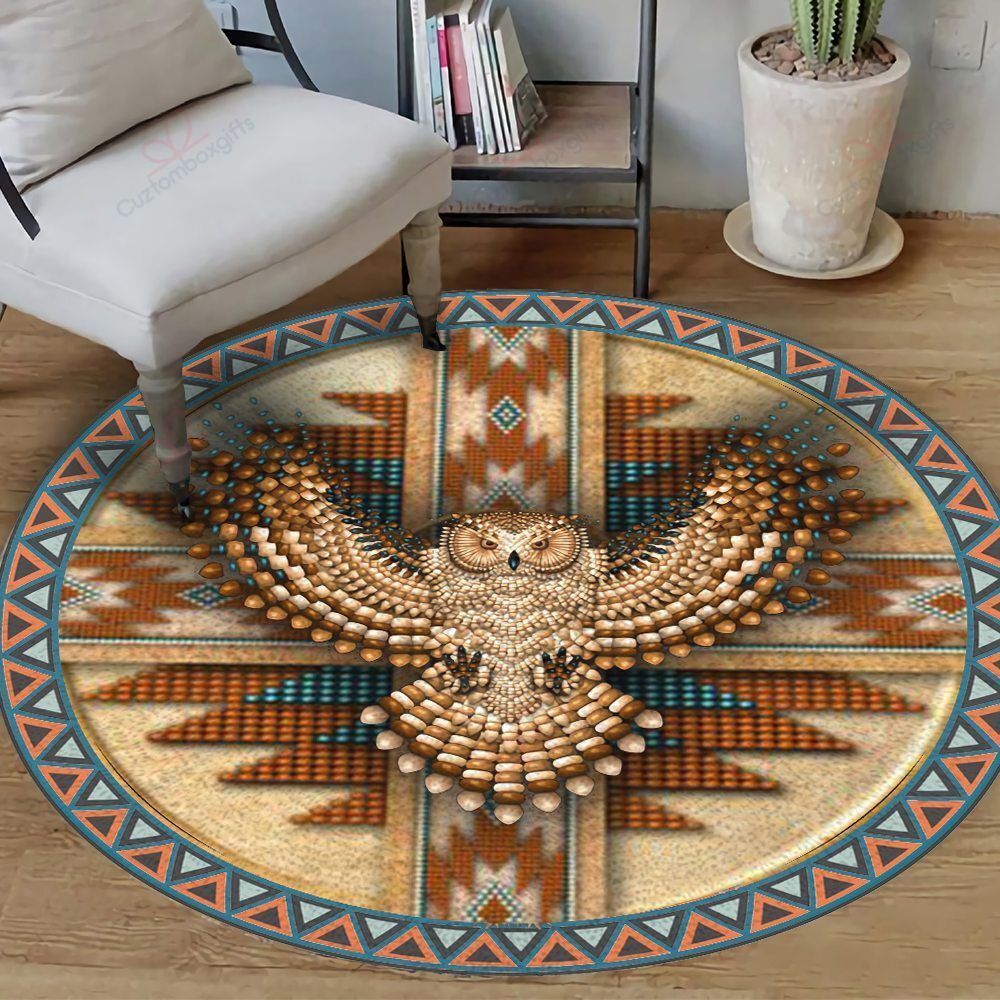 Native Owl Bp Pattern Round Carpet Floor Rug Living Room Bedroom Decor Round Area Rug Carpet Native Owl Bp Pattern Round Carpet Floor Rug Living Room Bedroom Decor Round Area Rug Carpet