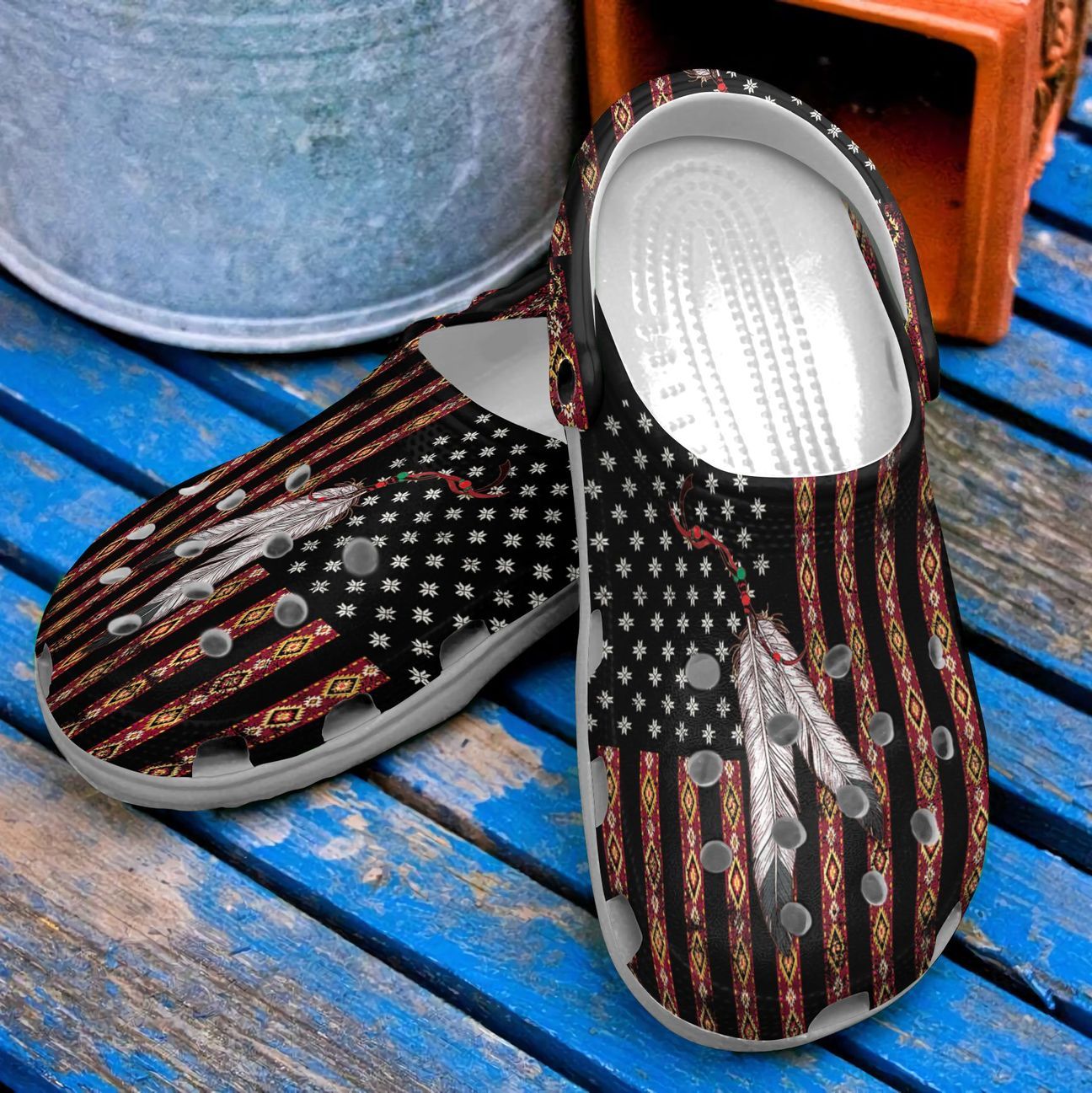 Native Personalized Clog Custom Crocs Comfortablefashion Style Comfortable For Women Men Kid Print 3D Native Flag Native Personalized Clog Custom Crocs Comfortablefashion Style Comfortable For Women Men Kid Print 3D Native Flag