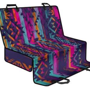 Native Tribal Aztec Pattern Print Pet Car Back Seat Cover - c70cbc0f29dc