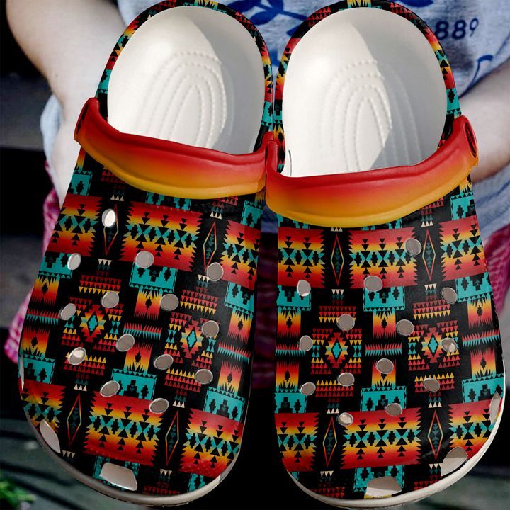 Native Tribes Pattern Sku 1609 Crocs Crocband Clog Comfortable For Mens Womens Classic Clog Water Shoes Native Tribes Pattern Sku 1609 Crocs Crocband Clog Comfortable For Mens Womens Classic Clog Water Shoes
