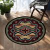 Native Tribes Symbol Native American Round Carpet Floor Rug Living Room Bedroom Decor Round Area Rug Carpet