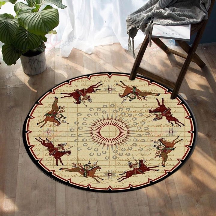 Native Warriors Symbol Round Carpet Floor Rug Living Room Bedroom Decor Round Area Rug Carpet Native Warriors Symbol Round Carpet Floor Rug Living Room Bedroom Decor Round Area Rug Carpet