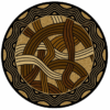 Natural Knot Round Carpet Floor Rug Living Room Bedroom Decor Round Area Rug Carpet