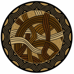 Natural Knot Round Carpet Floor Rug Living Room Bedroom Decor Round Area Rug Carpet