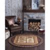 Natural Lodge Novelty Round Carpet Floor Rug Living Room Bedroom Decor Round Area Rug Carpet