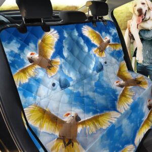 Natural Salmon Crested Cockatoo Car Back Seat Cover Dog Car Seat Covers - 45ef837c79c1