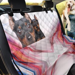 Naughty Miniature Pinscher Design Car Back Seat Cover Dog Car Seat Covers - dce50053248e