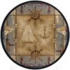 Nautical Lighthouse Round Carpet Floor Rug Living Room Bedroom Decor Round Area Rug Carpet