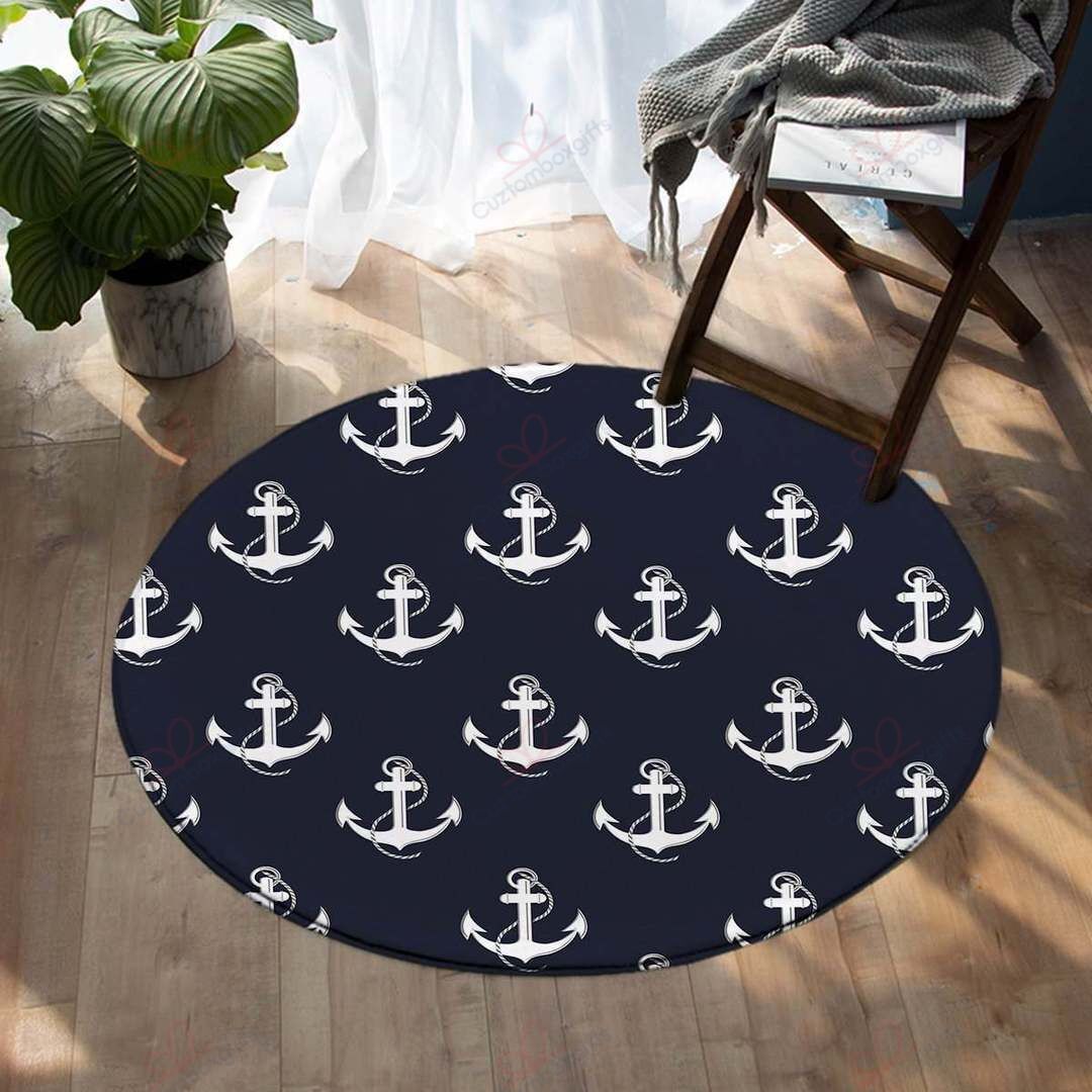 Nautical Passion Round Carpet Floor Rug Living Room Bedroom Decor Round Area Rug Carpet Nautical Passion Round Carpet Floor Rug Living Room Bedroom Decor Round Area Rug Carpet
