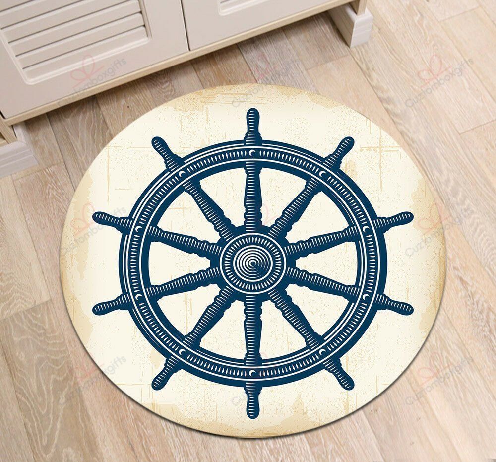 Navigation Elements Rudder Round Carpet Floor Rug Living Room Bedroom Decor Round Area Rug Carpet Navigation Elements Rudder Round Carpet Floor Rug Living Room Bedroom Decor Round Area Rug Carpet