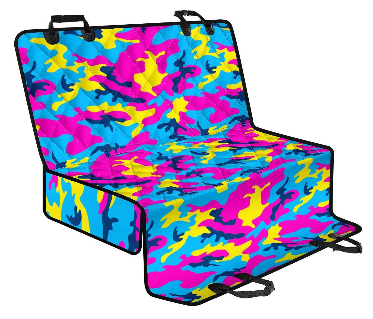 Neon Camouflage Print Pet Car Back Seat Cover - 7c55cbe29bcc Neon Camouflage Print Pet Car Back Seat Cover - 7c55cbe29bcc