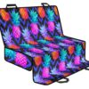 Neon EDM Zig Zag Pineapple Pattern Print Pet Car Back Seat Cover - 3258c1f5ed9a