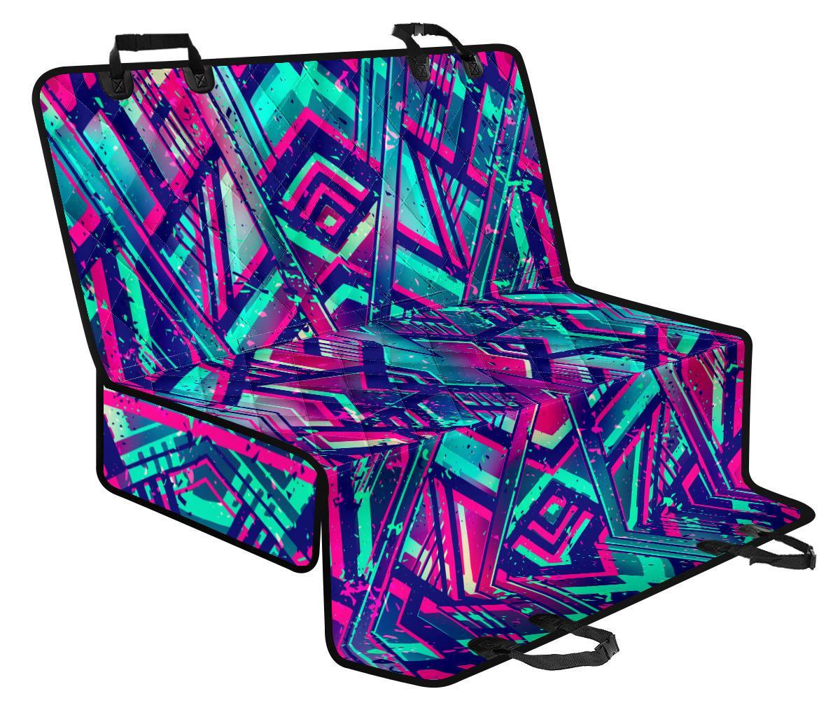 Neon Ethnic Aztec Trippy Print Pet Car Back Seat Cover - d0d02dd19d9f Neon Ethnic Aztec Trippy Print Pet Car Back Seat Cover - d0d02dd19d9f