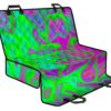 Neon Green Pink Psychedelic Trippy Print Pet Car Back Seat Cover - ac37352a9e4c