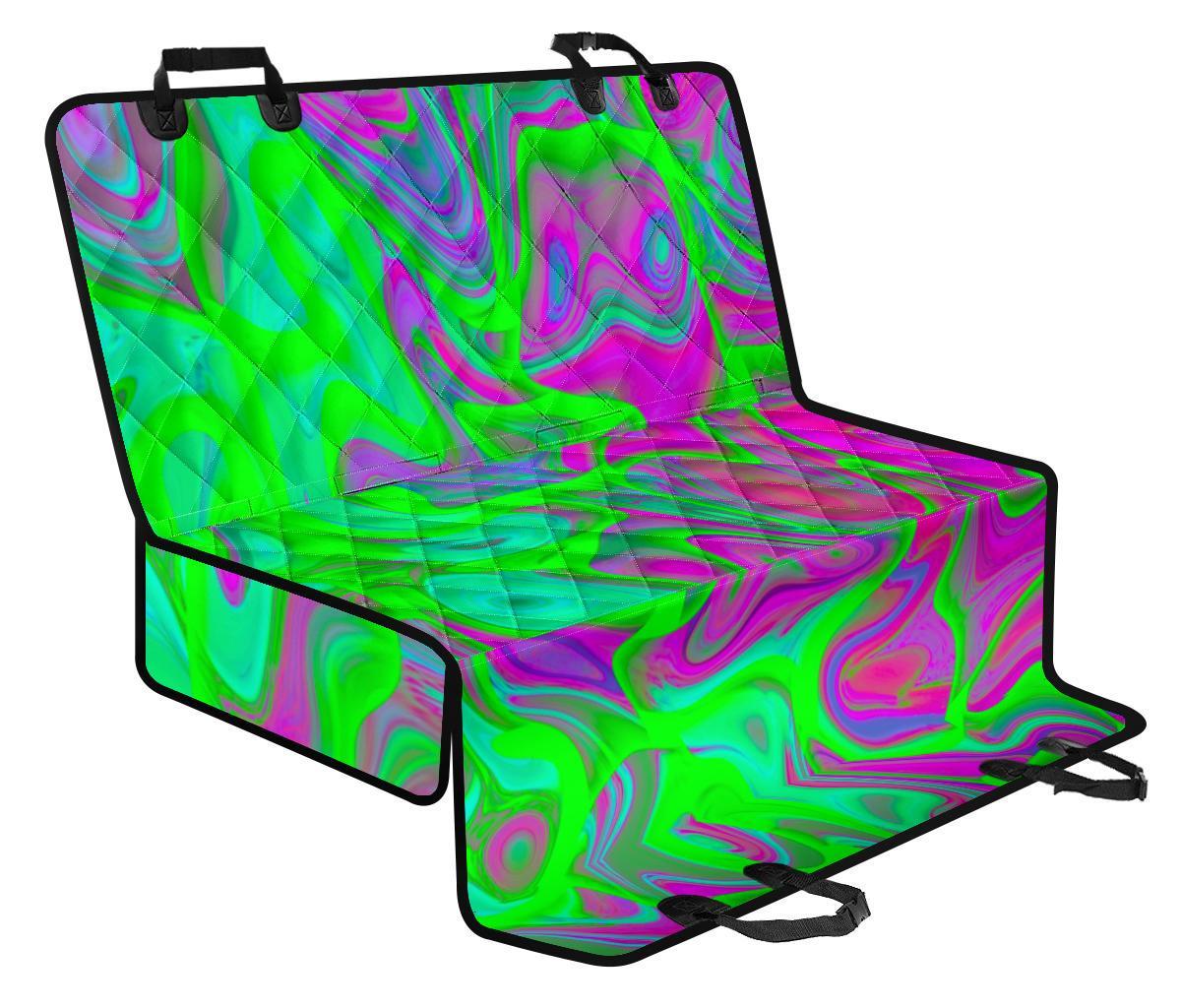 Neon Green Pink Psychedelic Trippy Print Pet Car Back Seat Cover - ac37352a9e4c Neon Green Pink Psychedelic Trippy Print Pet Car Back Seat Cover - ac37352a9e4c