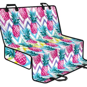 Neon Zig Zag Pineapple Pattern Print Pet Car Back Seat Cover - 7aa64a249bd0