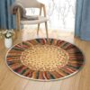 New Wave Round Carpet Floor Rug Living Room Bedroom Decor Round Area Rug Carpet