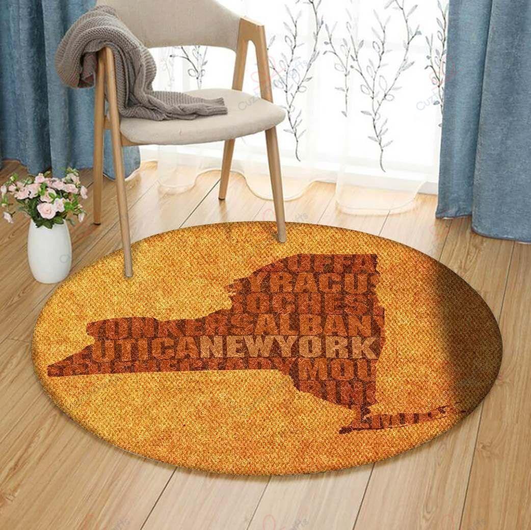 New York Word Art State Map Round Carpet Floor Rug Living Room Bedroom Decor Round Area Rug Carpet New York Word Art State Map Round Carpet Floor Rug Living Room Bedroom Decor Round Area Rug Carpet