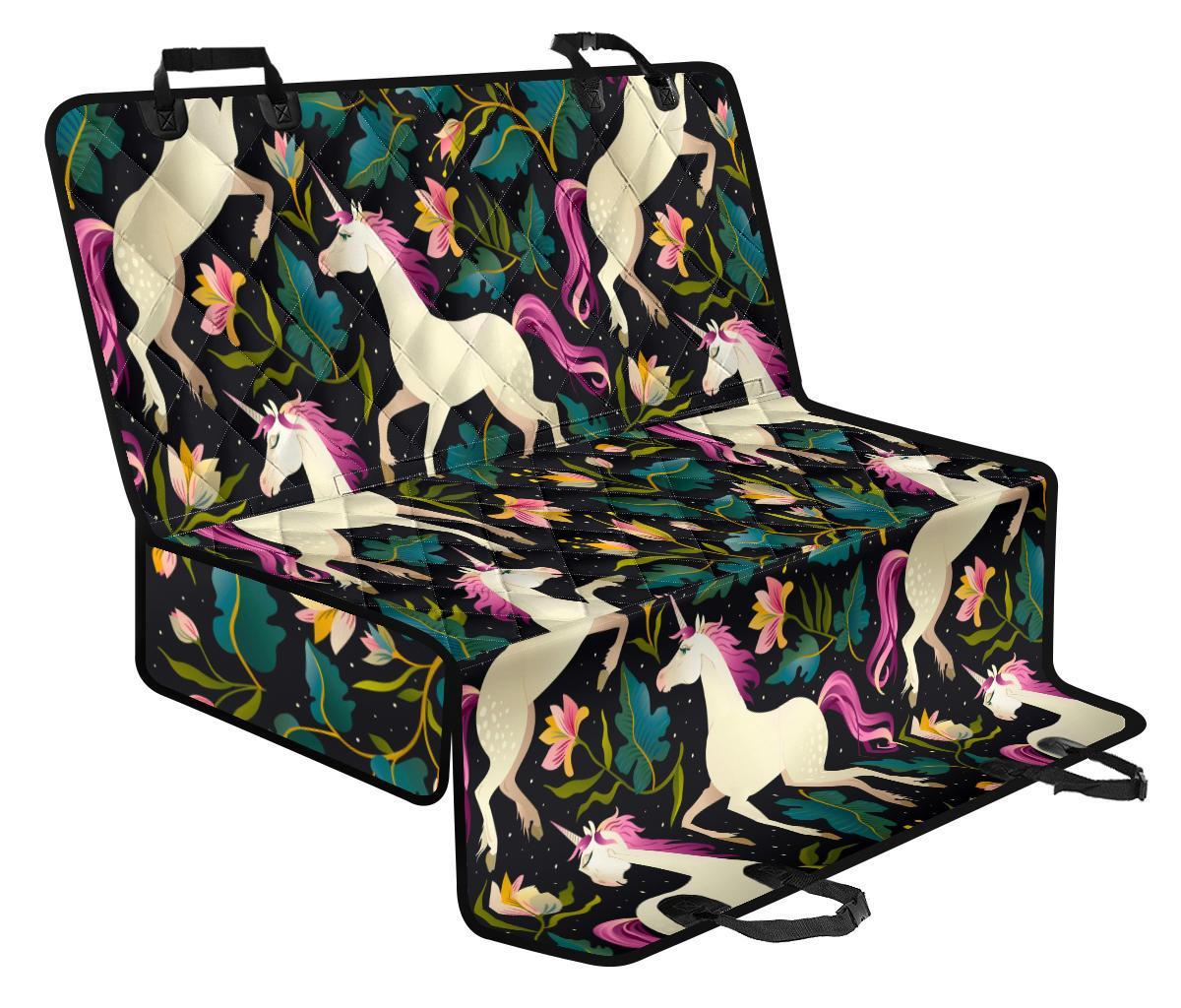 Night Floral Unicorn Pattern Print Pet Car Back Seat Cover - 851fcdba15d0 Night Floral Unicorn Pattern Print Pet Car Back Seat Cover - 851fcdba15d0