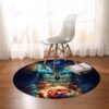 Night Nebowla Round Carpet Floor Rug Living Room Bedroom Decor Round Area Rug Carpet