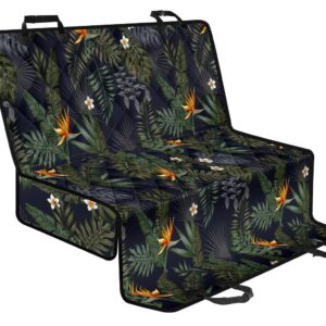 Night Tropical Hawaii Pattern Print Pet Car Back Seat Cover - 4209ec78a978