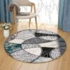 Nonrepresentational Art Round Carpet Floor Rug Living Room Bedroom Decor Round Area Rug Carpet
