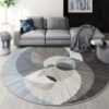 Nordic Geometric Round Shaped Round Carpet Floor Rug Living Room Bedroom Decor Round Area Rug Carpet
