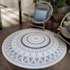 Nordic Round Carpet Floor Rug Living Room Bedroom Decor Round Area Rug Carpet