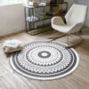 Nordic Moderne Round Carpet Floor Rug Living Room Bedroom Decor Round Area Rug Carpet