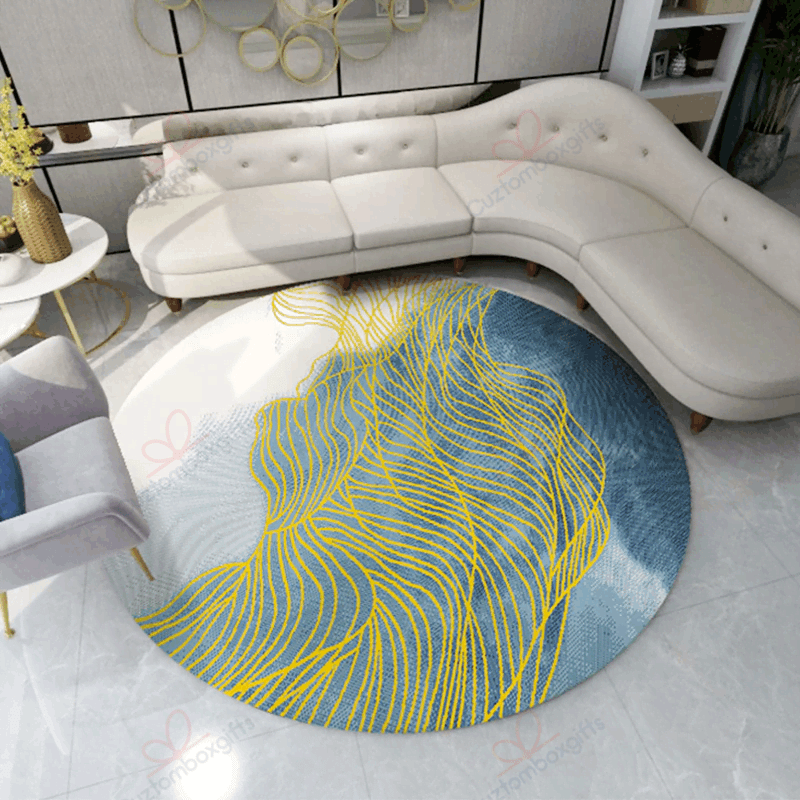 Nordic Style Polypropylene Round Carpet Floor Rug Living Room Bedroom Decor Round Area Rug Carpet Nordic Style Polypropylene Round Carpet Floor Rug Living Room Bedroom Decor Round Area Rug Carpet