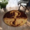 Norse Mythology 1 Round Carpet Floor Rug Living Room Bedroom Decor Round Area Rug Carpet
