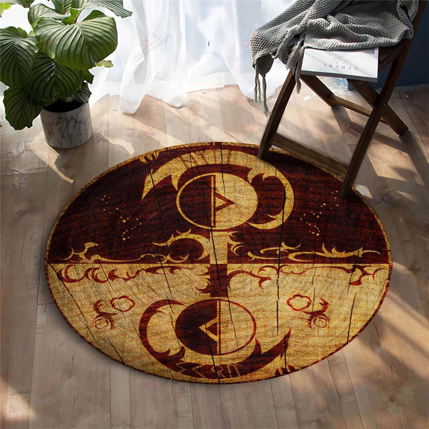 Norse Mythology 1 Round Carpet Floor Rug Living Room Bedroom Decor Round Area Rug Carpet Norse Mythology 1 Round Carpet Floor Rug Living Room Bedroom Decor Round Area Rug Carpet