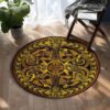 Norse Mythology Round Carpet Floor Rug Living Room Bedroom Decor Round Area Rug Carpet
