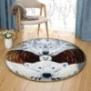Northern Totem Shield Round Carpet Floor Rug Living Room Bedroom Decor Round Area Rug Carpet