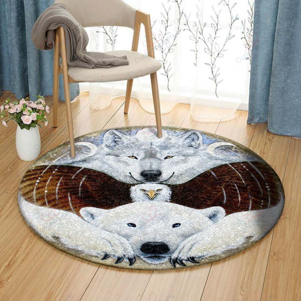Northern Totem Shield Round Carpet Floor Rug Living Room Bedroom Decor Round Area Rug Carpet Northern Totem Shield Round Carpet Floor Rug Living Room Bedroom Decor Round Area Rug Carpet