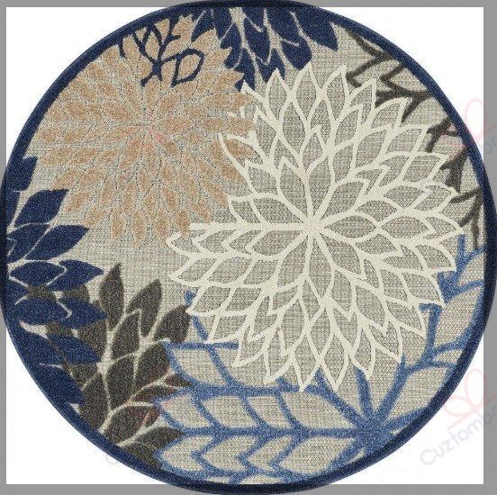 Nourison Aloha Round Carpet Floor Rug Living Room Bedroom Decor Round Area Rug Carpet Nourison Aloha Round Carpet Floor Rug Living Room Bedroom Decor Round Area Rug Carpet