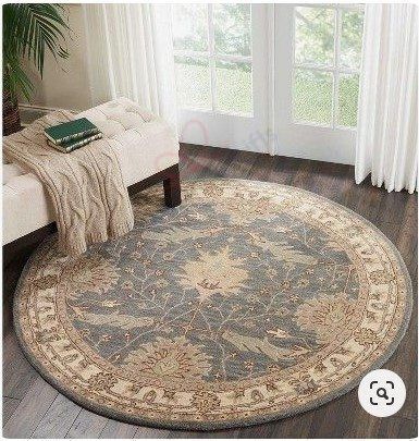 Nourison India House Round Carpet Floor Rug Living Room Bedroom Decor Round Area Rug Carpet Nourison India House Round Carpet Floor Rug Living Room Bedroom Decor Round Area Rug Carpet