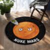 Nuke Mars Round Carpet Floor Rug Living Room Bedroom Decor Round Area Rug Carpet
