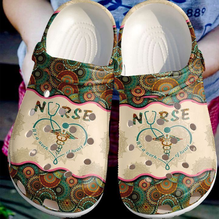 Nurse A Work Of Heart Love Doctor Crocs Clog Clog Shoes Nurse A Work Of Heart Love Doctor Crocs Clog Clog Shoes