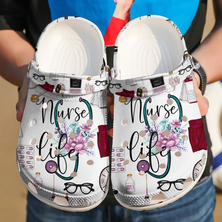 Nurse Beautiful Life Sku 1619 Crocs Crocband Clog Comfortable For Mens Womens Classic Clog Water Shoes Nurse Beautiful Life Sku 1619 Crocs Crocband Clog Comfortable For Mens Womens Classic Clog Water Shoes