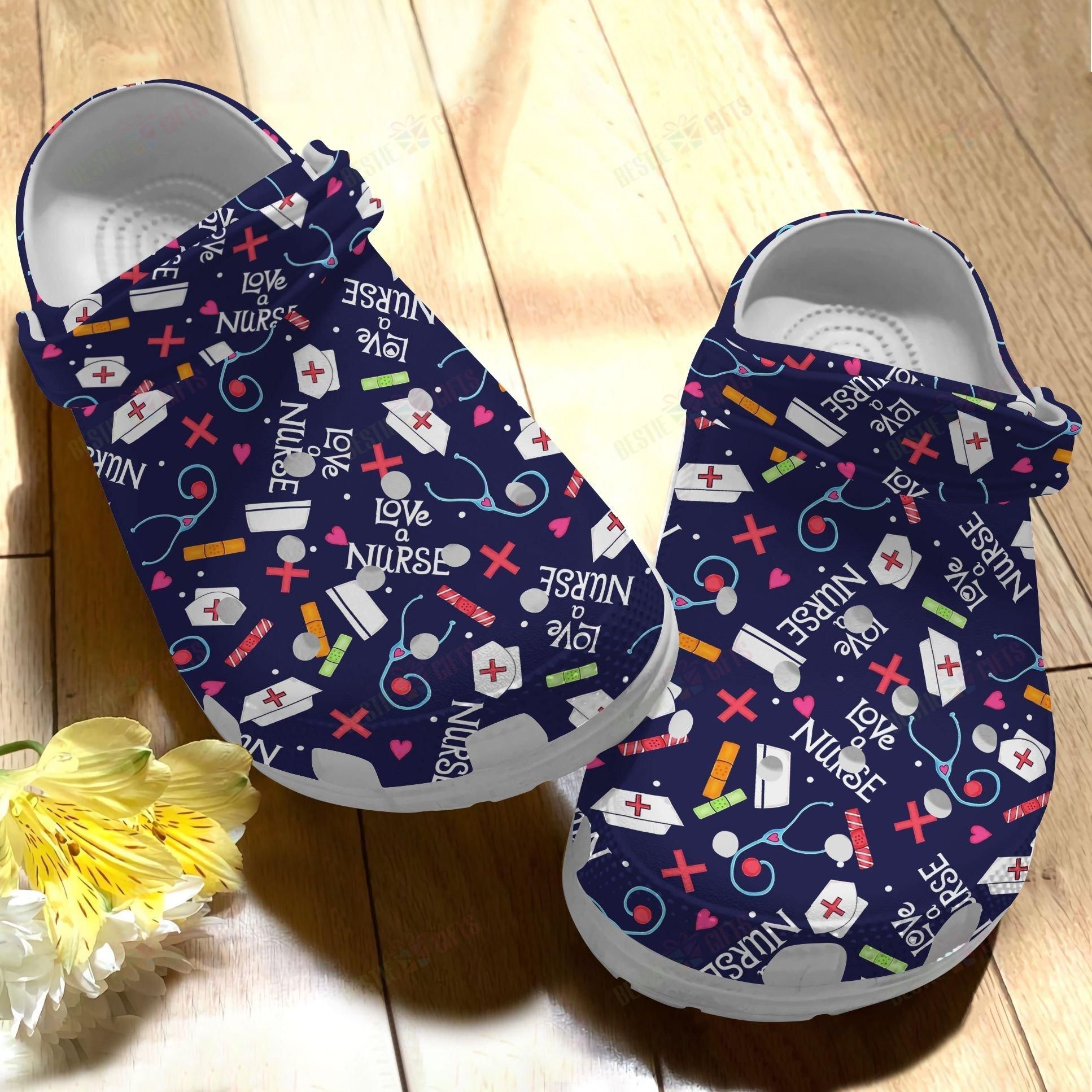 Nurse Crocs Clog Classic Clog Color Series Love Nurse Shoes Nurse Crocs Clog Classic Clog Color Series Love Nurse Shoes